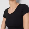 Super soft scoopneck crop top