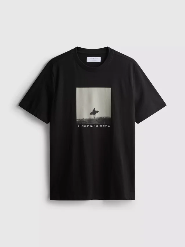 Surfer photo graphic t-shirt