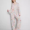 Sweet treat printed boyfriend pajamas