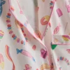 Sweet treat printed boyfriend pajamas