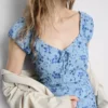 Sweetheart crinkle midi dress