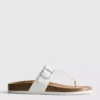 T-bar buckle mule sandals