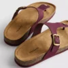 T-bar buckle mule sandals