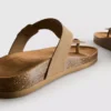 T-bar buckle mule sandals