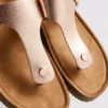 T-bar buckle mule sandals