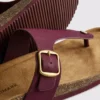 T-bar buckle mule sandals