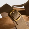 T-bar buckle mule sandals