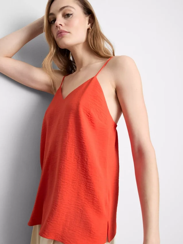 Textured airflow cami top