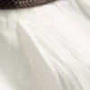 Textured belted bermuda shorts