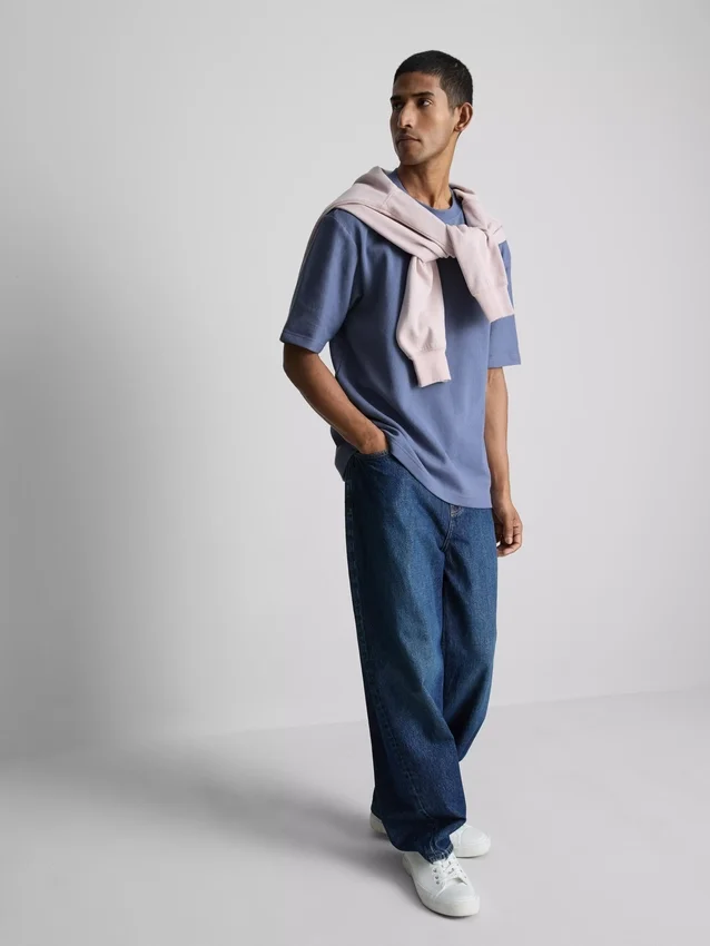 Textured boxy t-shirt