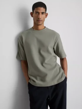 Textured boxy t-shirt
