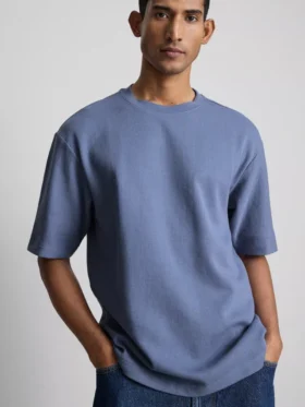 Textured boxy t-shirt