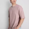 Textured boxy t-shirt