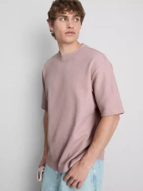 Textured boxy t-shirt