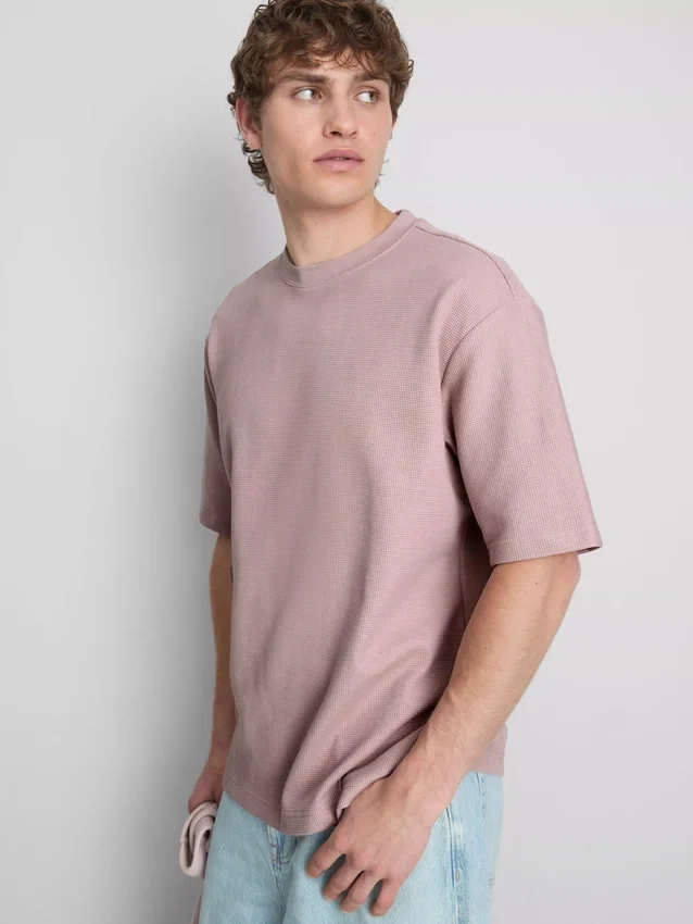 Textured boxy t-shirt
