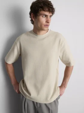 Textured boxy t-shirt