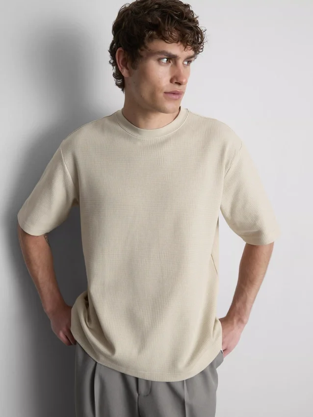 Textured boxy t-shirt