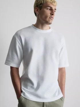 Textured boxy t-shirt