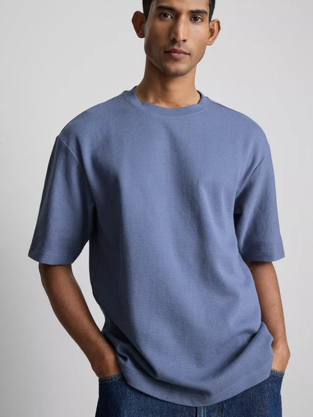 Textured boxy t-shirt