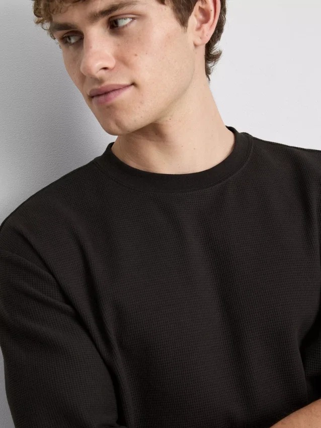 Textured boxy t-shirt