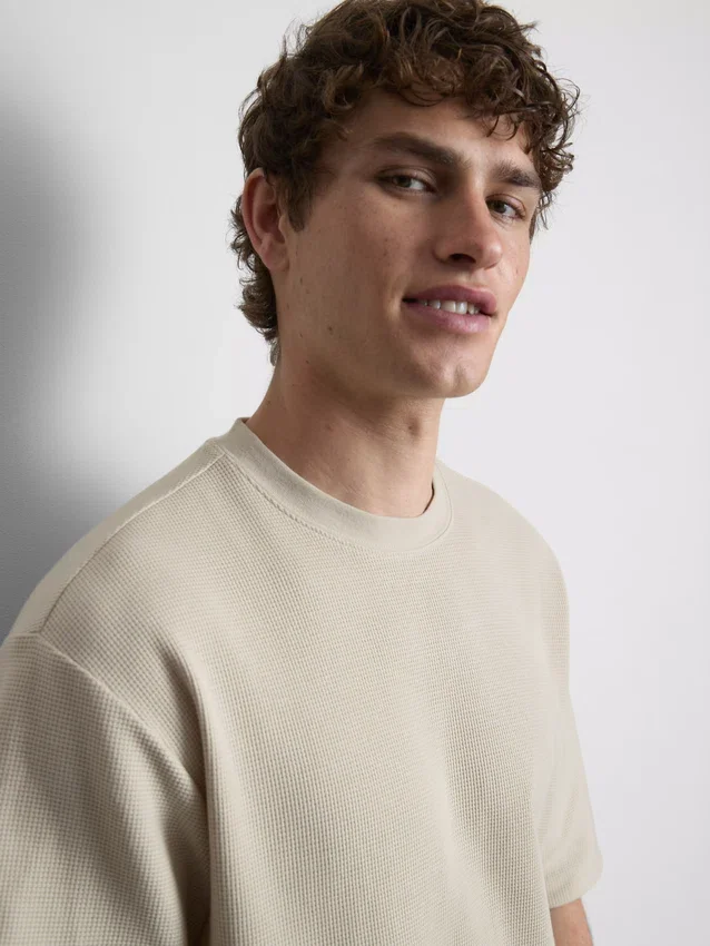 Textured boxy t-shirt