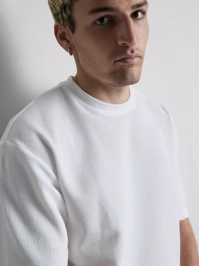 Textured boxy t-shirt