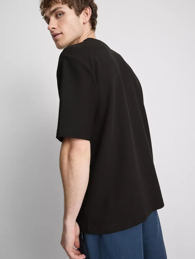 Textured boxy t-shirt
