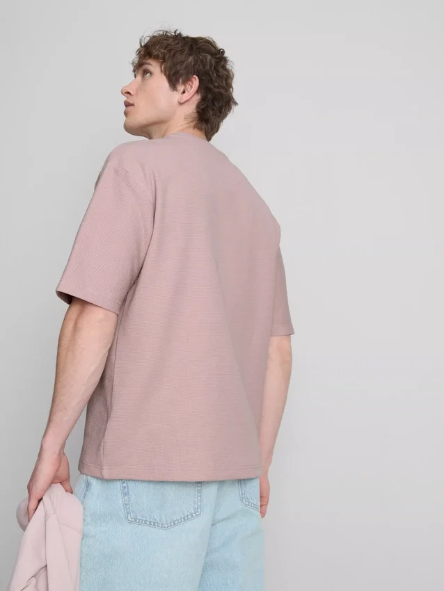 Textured boxy t-shirt
