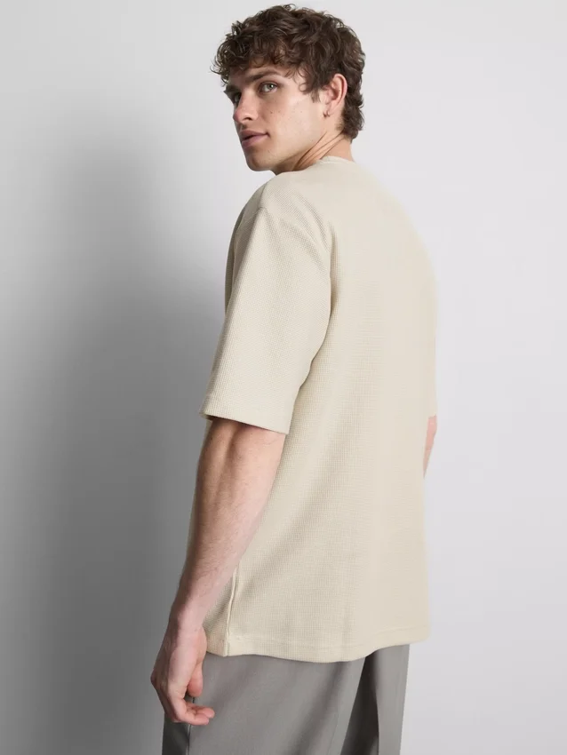 Textured boxy t-shirt