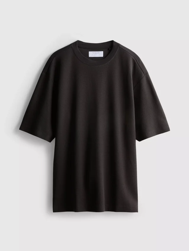Textured boxy t-shirt