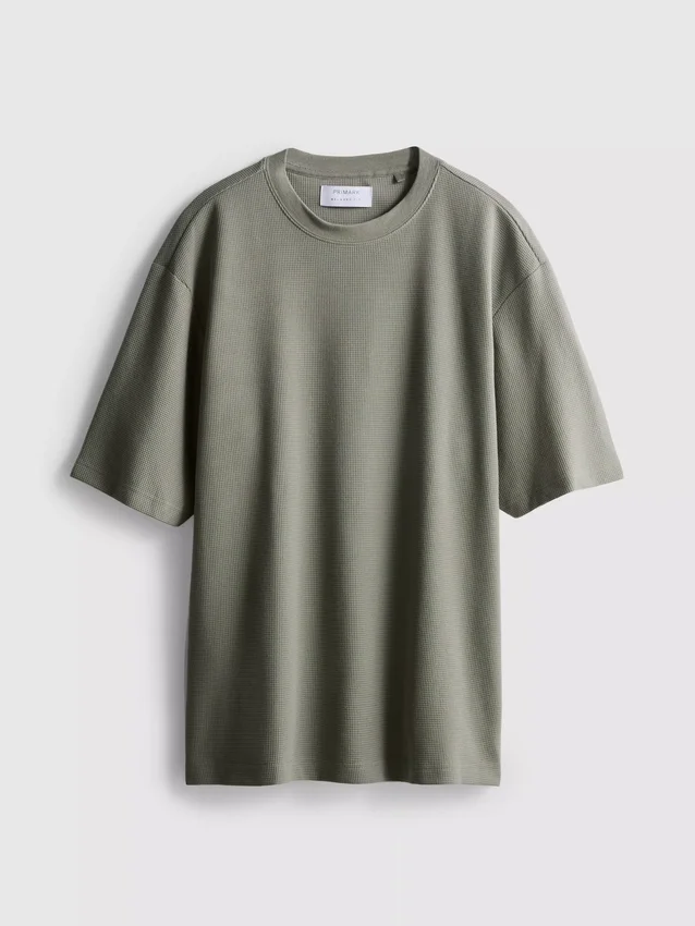Textured boxy t-shirt