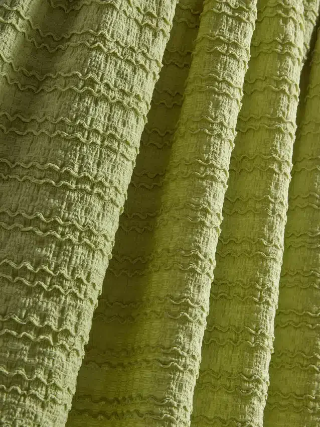 Textured crinkle mini dress