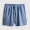 Textured drawstring pajama shorts