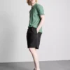 Textured drawstring shorts