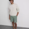 Textured drawstring shorts