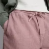 Textured drawstring shorts
