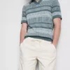 Textured drawstring shorts