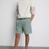 Textured drawstring shorts