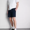 Textured drawstring shorts