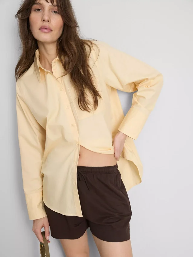 Textured drawstring shorts