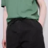 Textured drawstring shorts