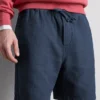 Textured drawstring shorts