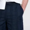 Textured drawstring shorts