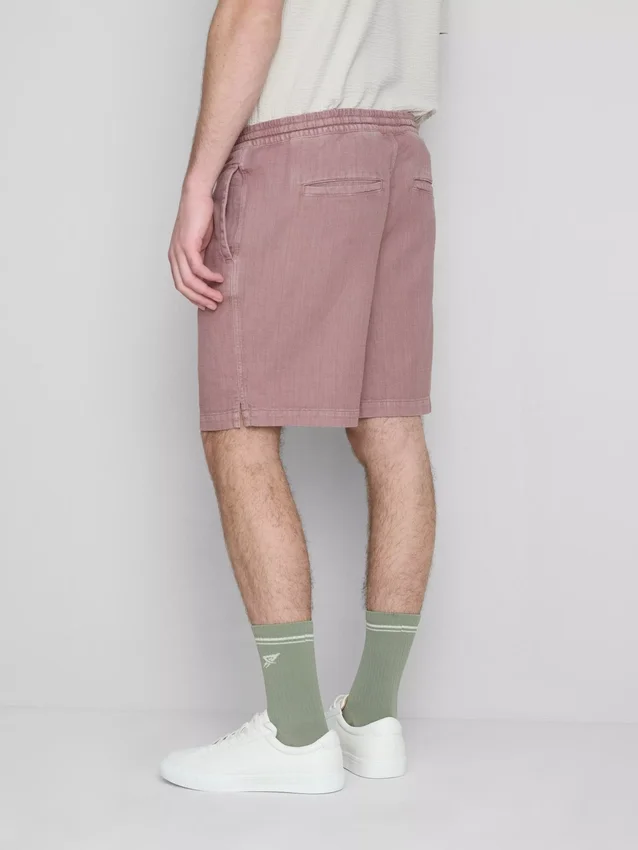 Textured drawstring shorts