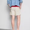 Textured drawstring shorts