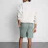 Textured drawstring shorts