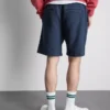 Textured drawstring shorts