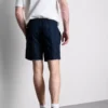 Textured drawstring shorts