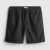 Textured drawstring shorts