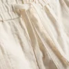 Textured drawstring shorts